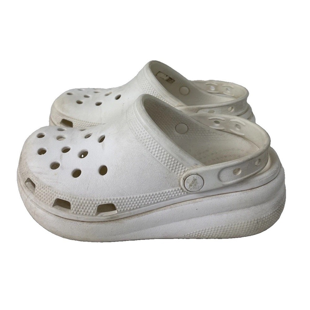 Crocs Kids Classic Cutie Crush Clog Size J3 White